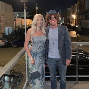 Strapless Denim Tie Dye Dress